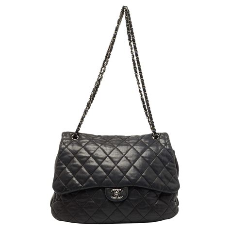 chanel maxi 3 accordion flap bag|Chanel Black Quilted Lambskin Leather Maxi 3 Accordion Flap .